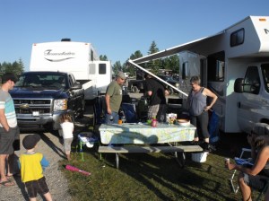 Setting up for the weekend at Callaway