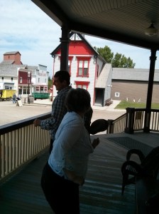 Micheal and Audrey dancing up a storm to the fiddle music 
