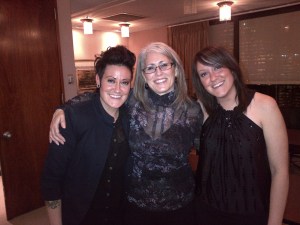 Our daughters Jessica and Victoria at Jackie's retirement party 