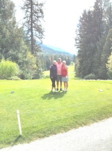 A wonderful sunny day golfing at Kokanee Springs