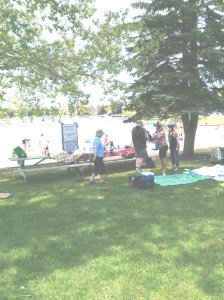 The two in the hats are from Wales. 