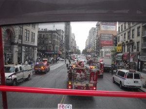 People and Time Square 