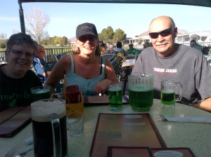 Having a Green Beer with Fred & Terry