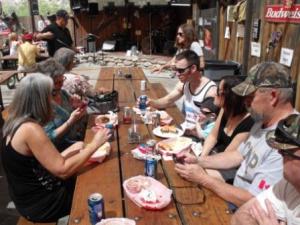 Listening to the band