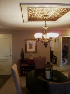 Tarket and ceiling feature