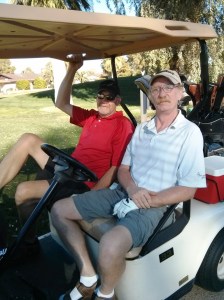 Keith & Larry golfing
