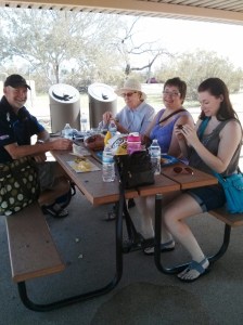 Picnic lunch at the Ruins 