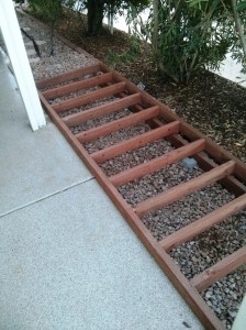 Day One of the Outdoor BBQ kitchen 