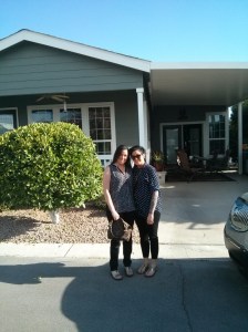 Jess & Tor ready to go tot he pre-wedding supper