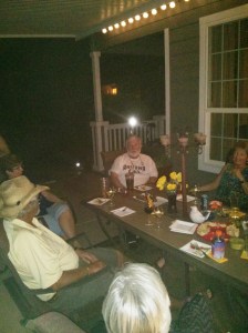Happy Hour christening our new kitchen 