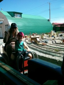 J & J going for the train ride 