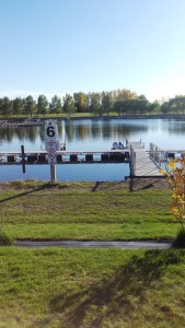 I was the only boat in the marina.