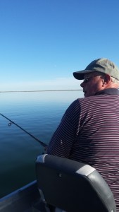 Notice the sun and glass lake 