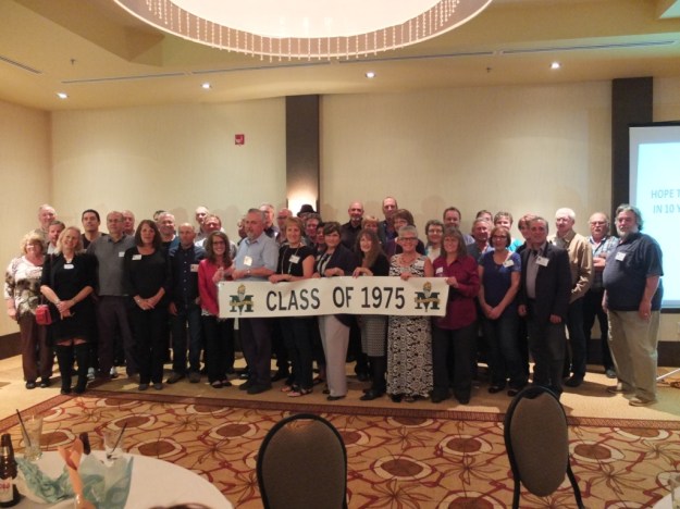 Our 1975 Stony Plain Memorial Composite High School Graduation Class. 