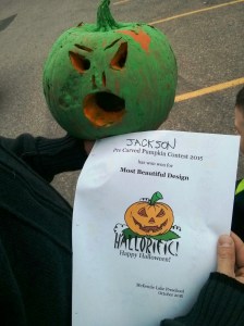 Prize winning pumpkin