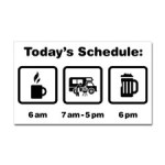 My upcoming schedule 