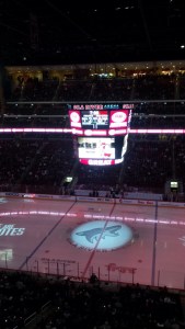 Excited but very small crowd