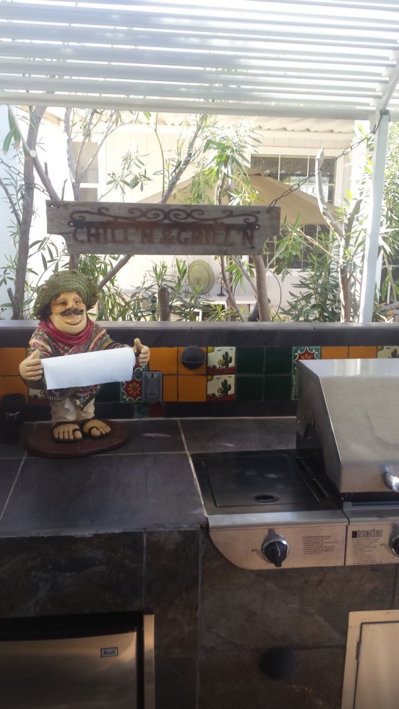 Lovi'n my new Chill'n & Grill'n sign that Terry & Fred bought me.