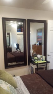 This is Jackie's new vanity mirrors. LOL