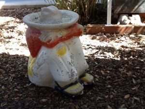 The sun has beat dwon on him for years !