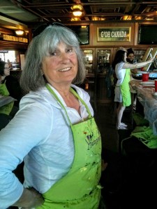 Wind blown cheeks let's you know for sure it is from a lady from England 