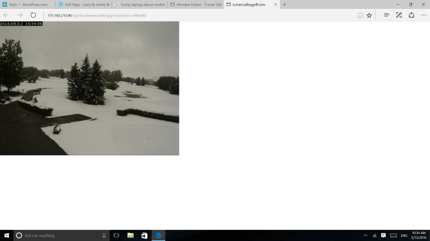 My golf course today