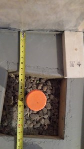 Missed his measurement by 3 inches.