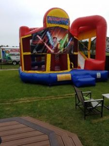Now that is a bouncy house. HUGE !