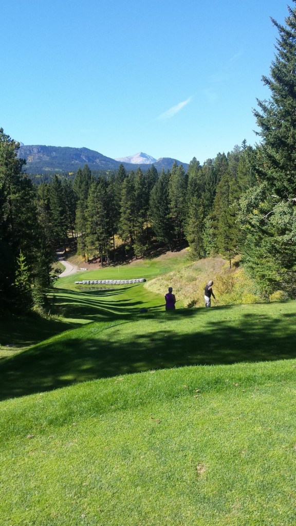 A beautiful elevated Par 3 at Crowsnest 
