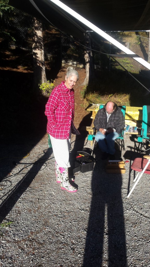 My hot camping wife !