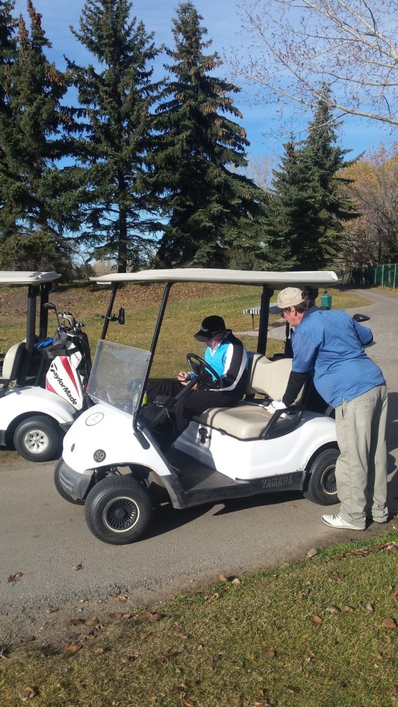 Golfing with Larry & Dave in late Oct in 14 degrees