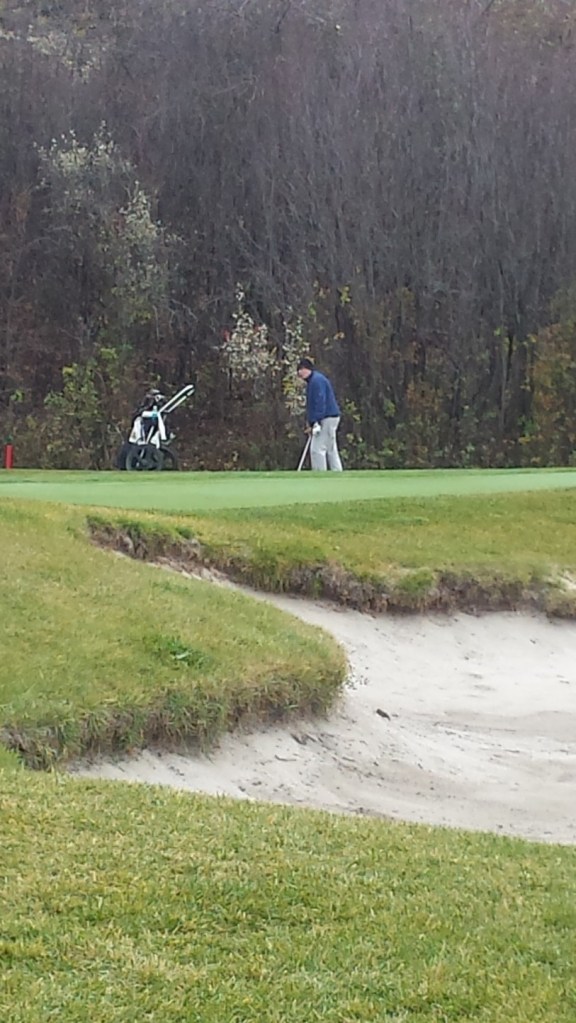 Golf Course in perfect shape and very few people out enjoying it 