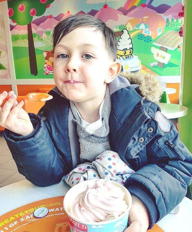 This our cute Jackson after getting a A+ at school.