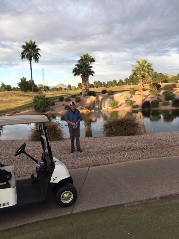 Last Day golfing in 2016 with a score of 74