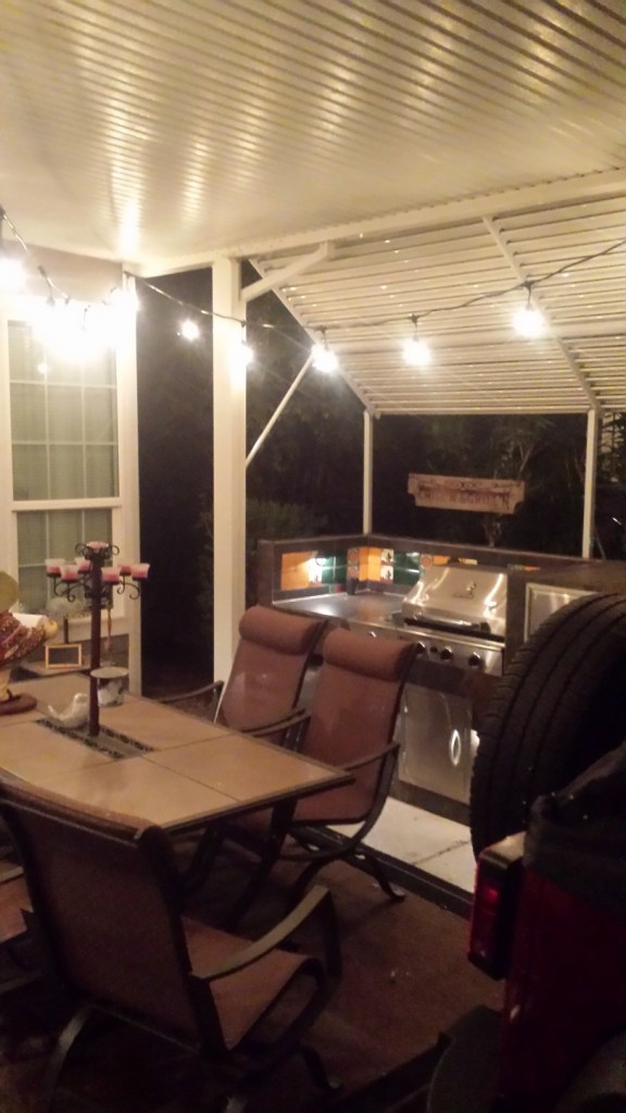 New Patio Lights up