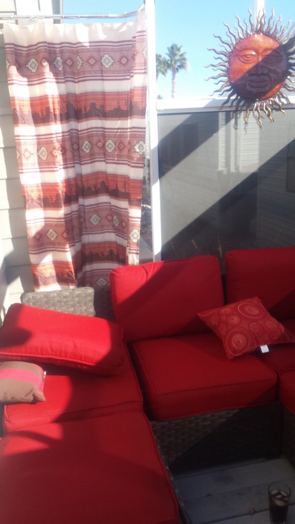 Love the new L couch patio set 