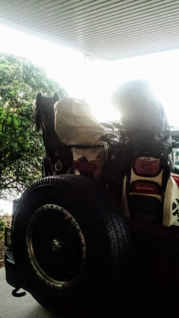 The little truck that could. Fits all four club sets and four people perfectly.