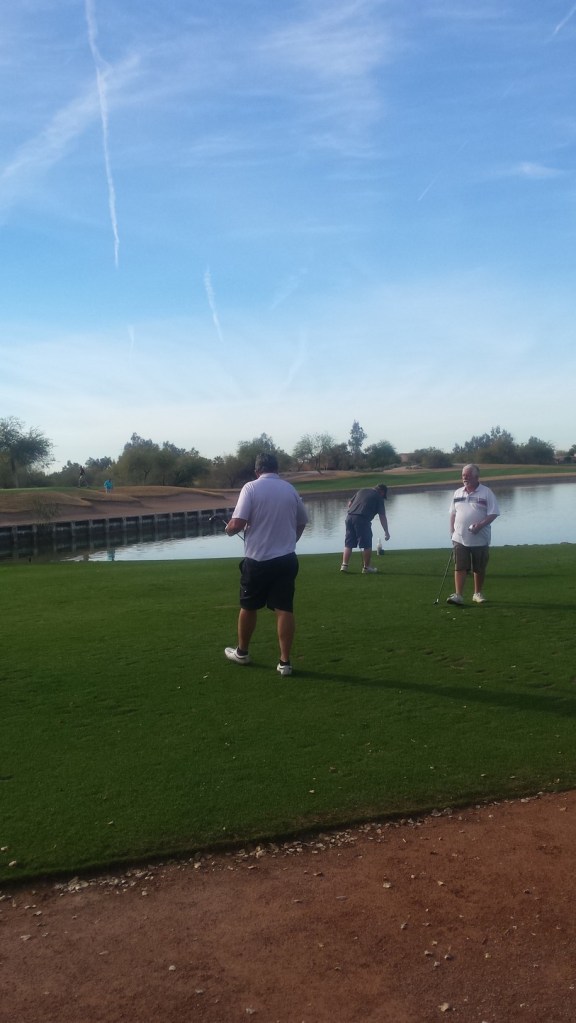 Ian, George and Bob at Legacy Golf 